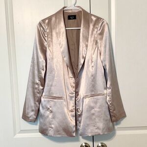 Vici Silver Metallic Blazer